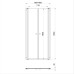 Душевая дверь в нишу Triton Дабл 90x185