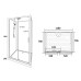 Душевая кабина Loranto CS-3010TM/W-120L 120x80