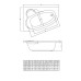 Акриловая ванна C-Bath Atlant 150x100 L CBA00102L