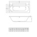 Акриловая ванна C-Bath Cora 180x80 CBQ001002