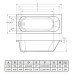 Акриловая ванна C-Bath Galaxy 180x80 CBQ016002