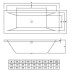 Акриловая ванна C-Bath Poseidon 180x80 CBQ008002