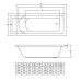 Акриловая ванна C-Bath Rea 150x70 CBQ002001