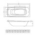 Акриловая ванна C-Bath Saturn 170x75 CBQ012001