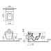 Унитаз подвесной VitrA D-Light 5910B003-1086 с емкостью для чистящей жидкости