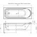 Акриловая ванна Aquanet West 170x70