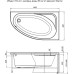 Акриловая ванна Aquanet Mia 140x80 R