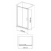 Душевая дверь в нишу BandHours Mike 120D 120x190