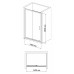 Душевая дверь в нишу BandHours Mike 140D B 140x190