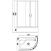 Душевой уголок BandHours Ace 812 R 120x80