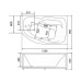 Акриловая ванна BellSan Сати 150x96 L
