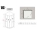 Душевой уголок Black&White Stellar Wind S101 100х100