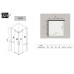 Душевой уголок Black&White Stellar Wind S202 90х90