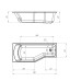 Акриловая ванна 1MarKa Convey 170x75 L