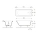 Чугунная ванна Delice Camelot 180x80 с антискользящим покрытием