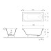 Чугунная ванна Delice Continental 140x70 с отверстиями под ручки и антискользящим покрытием