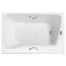 Чугунная ванна Delice Continental Plus 100x70 с отверстиями под ручки и анстикользящим покрытием