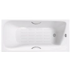 Чугунная ванна Delice Continental Plus 150x70 с отверстиями под ручки и антискользящим покрытием