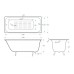 Чугунная ванна Delice Continental Plus 170x75 с отверстиями под ручки и антискользящим покрытием