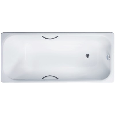 Чугунная ванна Delice Aurora 160x75 с отверстиями под ручки