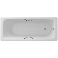Чугунная ванна Delice Biove 170x75 с ручками и антискользящим покрытием