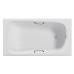 Чугунная ванна Delice Continental 130x70 с отверстиями под ручки