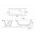 Чугунная ванна Delice Flex 180x85