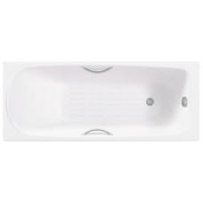 Чугунная ванна Delice Fusion 170x70 с отверстиями под ручки и антискользящим покрытием