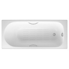 Чугунная ванна Delice Grace 170x70 с отверстиями под ручки и анстикользящим покрытием