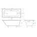 Чугунная ванна Delice Grace 170x70 с отверстиями под ручки