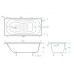 Чугунная ванна Delice Haiti Luxe 150x80 с отверстиями под ручки и анстикользящим покрытием