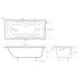 Чугунная ванна Delice Haiti Luxe 150x80 с отверстиями под ручки