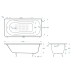 Чугунная ванна Delice Haiti Luxe 160x80 с отверстиями под ручки и анстикользящим покрытием