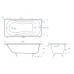 Чугунная ванна Delice Haiti Luxe 180x80 с отверстиями под ручки