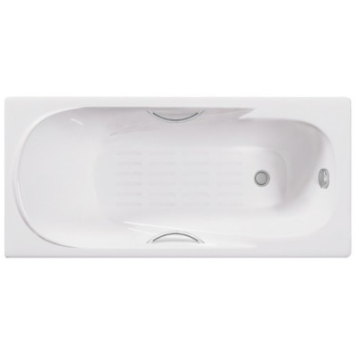 Чугунная ванна Delice Maestro 200x85 с отверстиями под ручки и антискользящим покрытием
