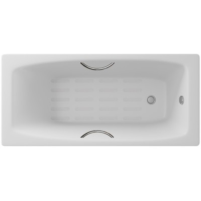 Чугунная ванна Delice Repos 150x70 с ручками и антискользящим покрытием