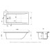 Ванна из искусственного камня Delice Diapason 150x75