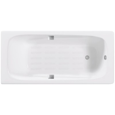 Чугунная ванна Delice Flex 170x80 с отверстиями под ручки и антсикользящим покрытием