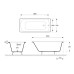 Чугунная ванна Delice Prestige 180x75 с отверстиями под ручки