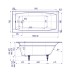 Чугунная ванна Delice Repos 150x70 с антискользящим покрытием