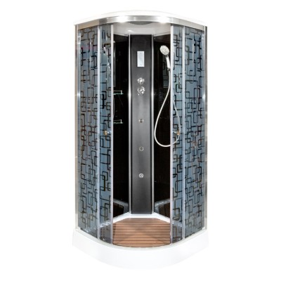 Душевая кабина Deto BM1590 90x90 с электрикой и гидромассажем