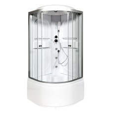 Душевая кабина Deto L 610 100x100 с электрикой и гидромассажем
