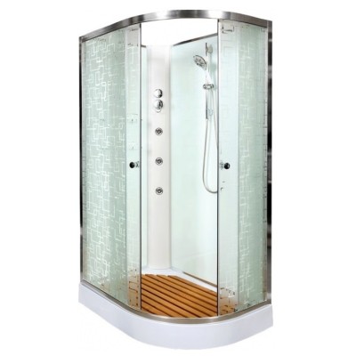Душевая кабина Deto EM1511 L N 110x80 с гидромассажем