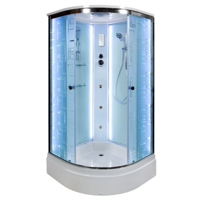 Душевая кабина Deto EM2790 LED 90x90 с гидромассажем