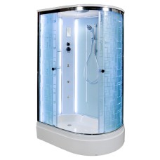 Душевая кабина Deto EM2712 L LED 120x80 с гидромассажем