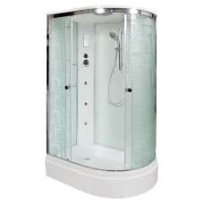Душевая кабина Deto EM2712 L 120x80 с электрикой и гидромассажем