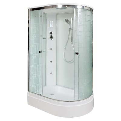 Душевая кабина Deto EM2712 L 120x80 с электрикой и гидромассажем