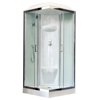 Душевая кабина Royal Bath RB80HP6-WT-CH 80x80