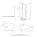 Душевое ограждение Triton Терра-Хром 120x80