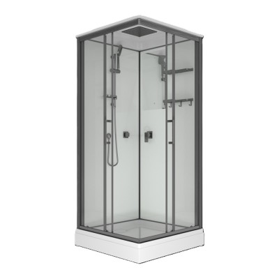 Душевая кабина Triton Рич-Графит А 90x90